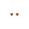 Baby Beating Hearts Glitter Studs