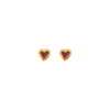 Baby Beating Hearts Glitter Studs