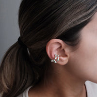 Hula Double Earcuff Plata