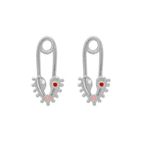 Topos Heart Clip Medium Plata