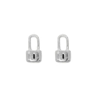 Tiny Lock Silver Studs