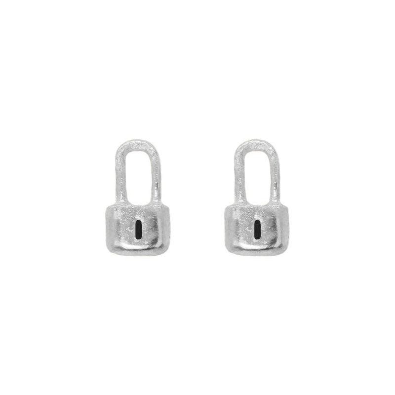 Tiny Lock Silver Studs