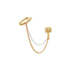 Key Mini Chain G&S Earring