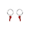 Aretes Spicy Chili Tiny Charm Plata