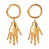 Aretes Mano Coin