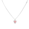 PreOrder 1 Letter Heart Chain Silver