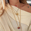 Steel Hearts Gold & Silver Long Chain
