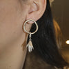 Disco Medium Hoops Silver