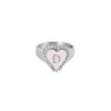 PreOrder Silver Heart Letter Ring