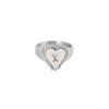 PreOrder Silver Heart Letter Ring