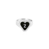 PreOrder Silver Heart Letter Ring