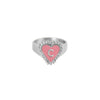 PreOrder Silver Heart Letter Ring