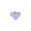 PreOrder Silver Heart Letter Ring