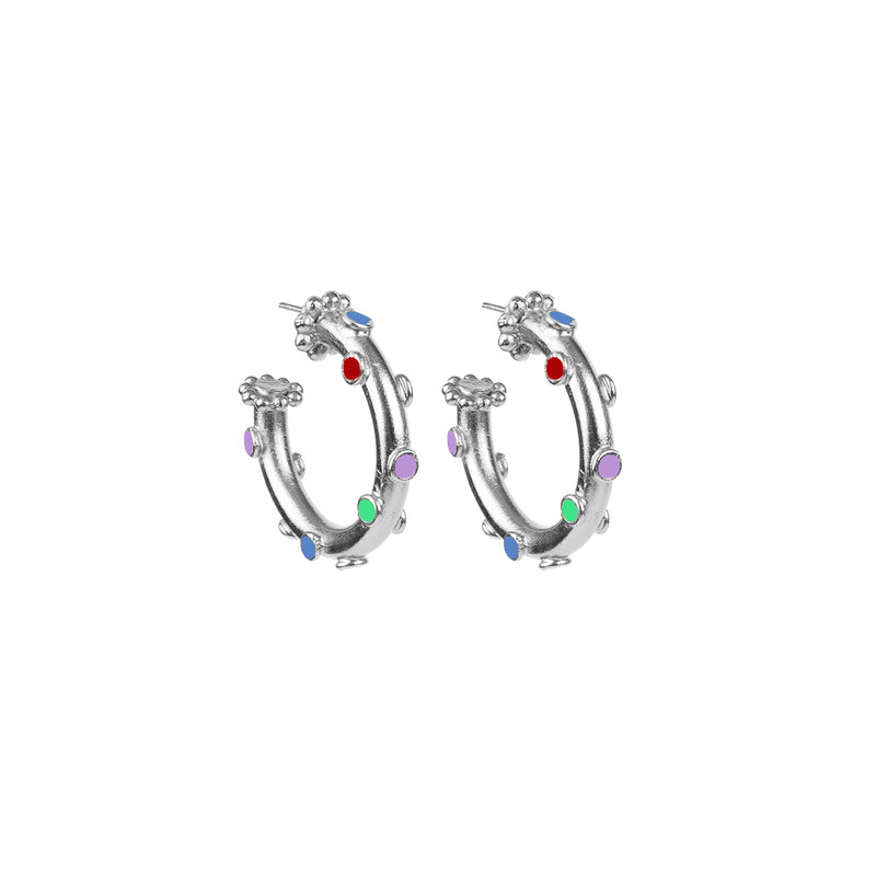 Trufa Tiny Hoops Silver