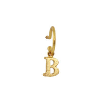 Baby hoop 9mm Gold Letter