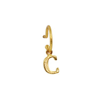 Baby hoop 9mm Gold Letter