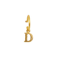 Baby hoop 9mm Gold Letter