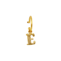 Baby hoop 9mm Gold Letter