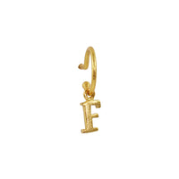 Baby hoop 9mm Gold Letter