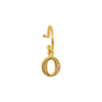 Baby hoop 9mm Gold Letter