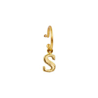 Baby hoop 9mm Gold Letter