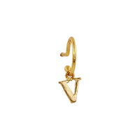 Baby hoop 9mm Gold Letter