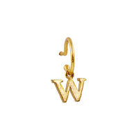 Baby hoop 9mm Gold Letter