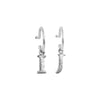 PreOrder Baby Hoops 9mm Silver Letter