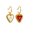 PreOrder Baby Hoops 9mm Letra Heart