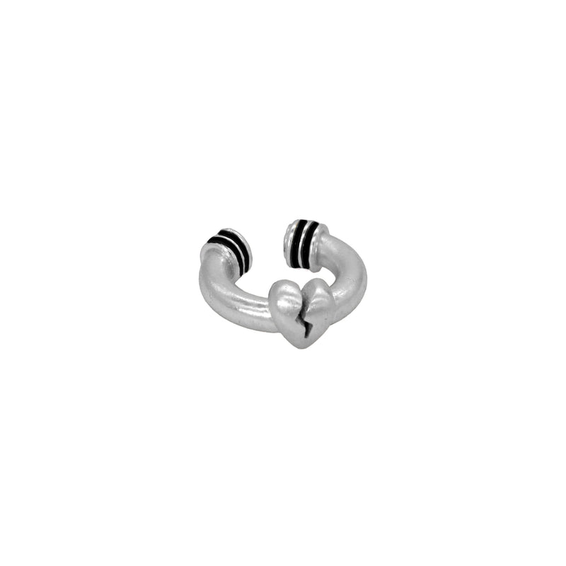 Earcuff CorazOFF Plata