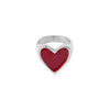 I Heart You Silver Ring