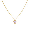 Cadena 1 Letra Heart Morado
