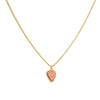 Cadena 1 Letra Heart Rosado