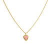 Cadena 1 Letra Heart Rosado