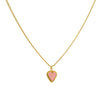 Cadena 1 Letra Heart Rosado