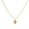 Cadena 1 Letra Heart Rosado