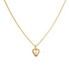 1 Letter Heart Chain White