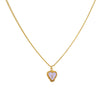 Cadena 1 Letra Heart Morado