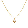 1 Letter Heart Chain White