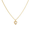 1 Letter Heart Chain White