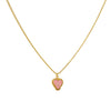 Cadena 1 Letra Heart Rosado