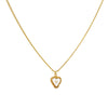 1 Letter Heart Chain White