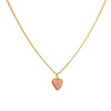 Cadena 1 Letra Heart Rosado