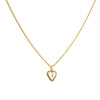 1 Letter Heart Chain White