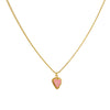 Cadena 1 Letra Heart Rosado