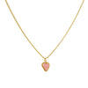 Cadena 1 Letra Heart Rosado