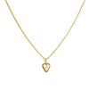 1 Letter Heart Chain White