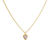 Cadena 1 Letra Heart Morado