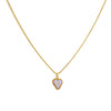 Cadena 1 Letra Heart Morado