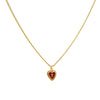 Cadena 1 Letra Heart Rojo